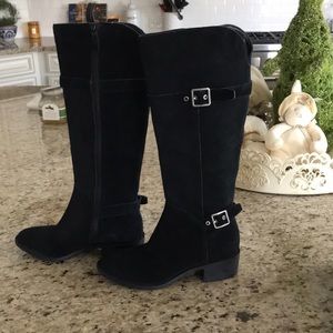 COLE HAAN suede black boots.